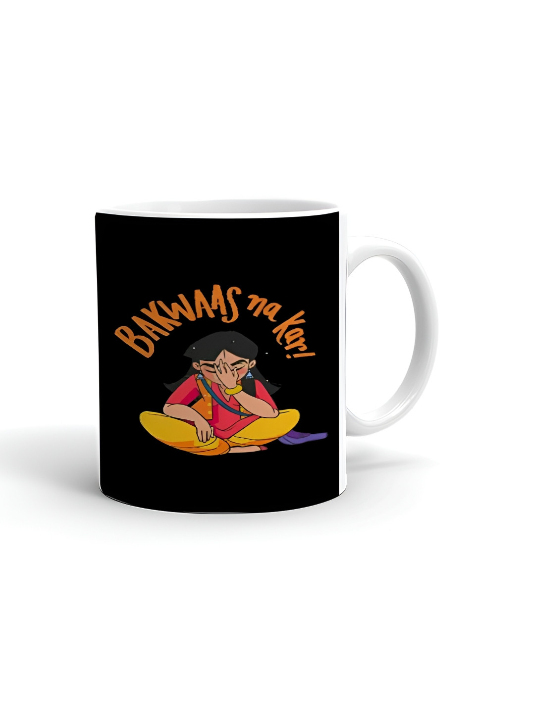 Khakee I Love My Wife White Typography Ceramic Handmade Mug-325ml