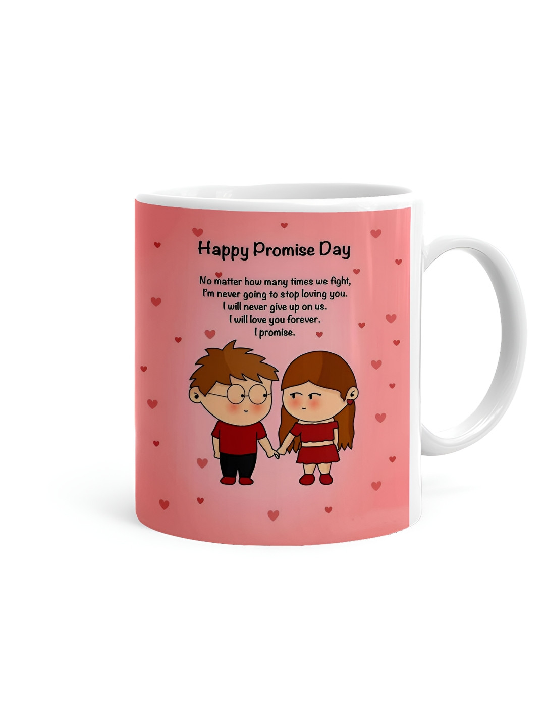 Khakee Sab Moh Maya White Typography Ceramic Handmade Mug-325ml