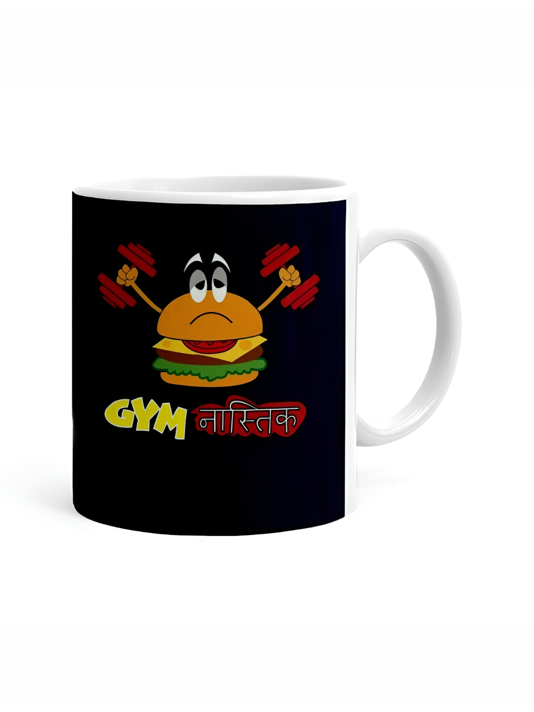 Khakee Best Daughter Ever White Typography Ceramic Handmade Mug-325ml