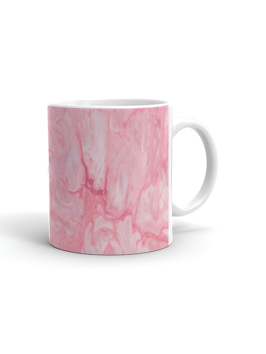 Khakee Thank You White Abstract Ceramic Handmade Mug-325ml