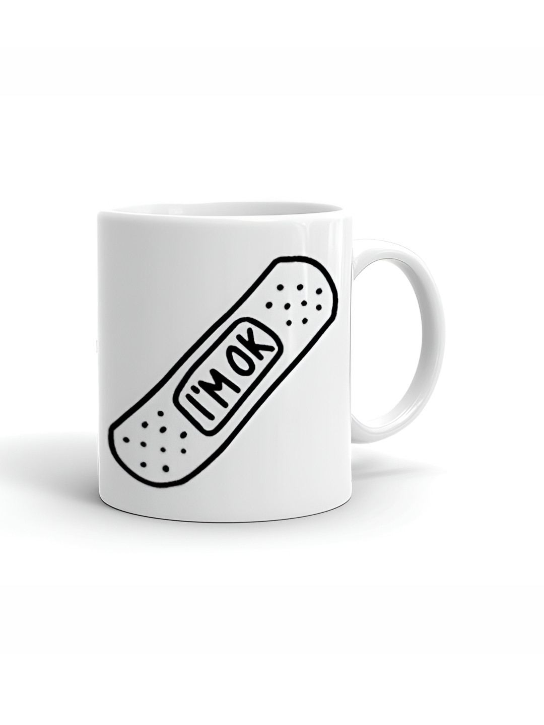 Khakee Mummy Will Always Be My Queen White Typography Ceramic Handmade Mug-325ml