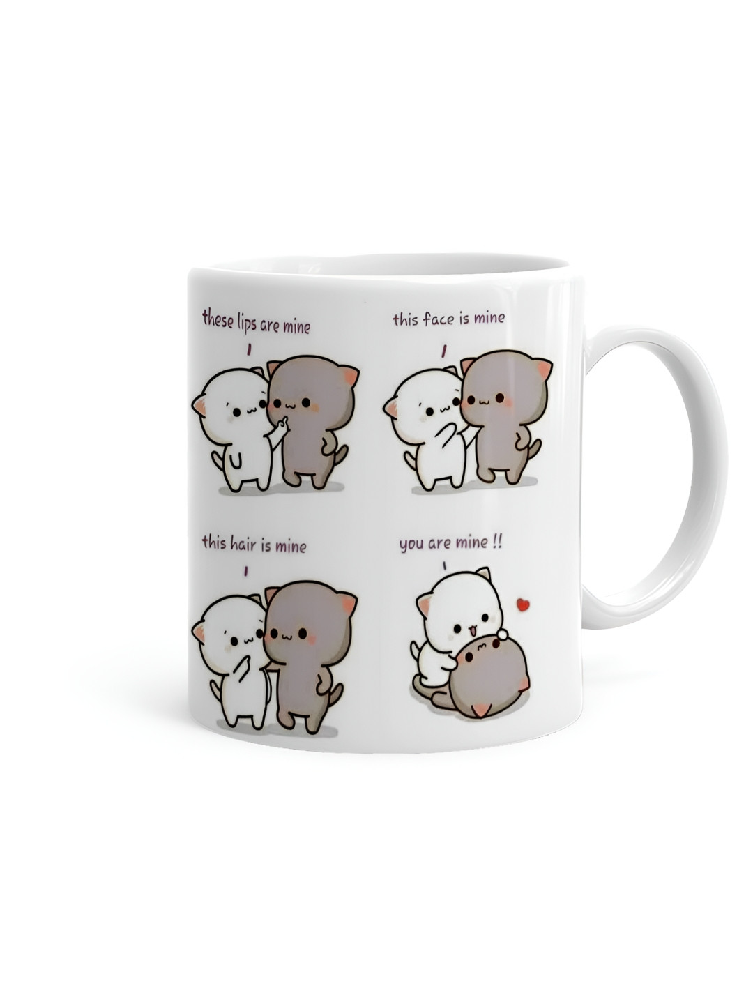 Khakee Best Hubby Ever White Typography Ceramic Microwave Safe Mug-325ml