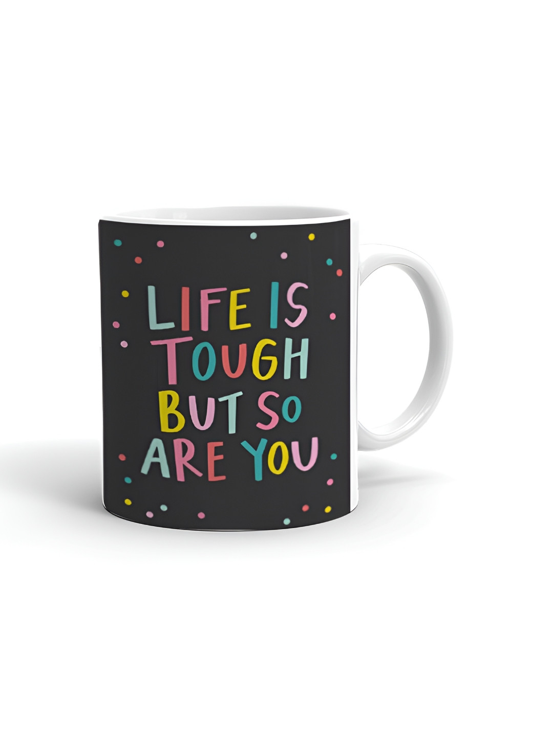 Khakee Sisters Are Simply The Best White Typography Ceramic Handmade Mug-325ml