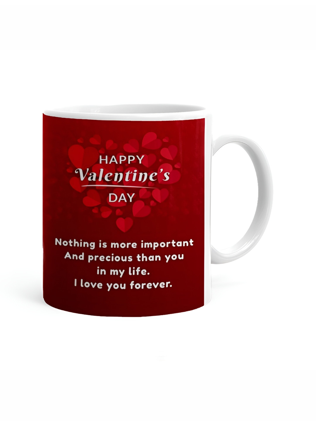 Khakee Bow & HOHOHO White Typography Ceramic Handmade Mug-325ml