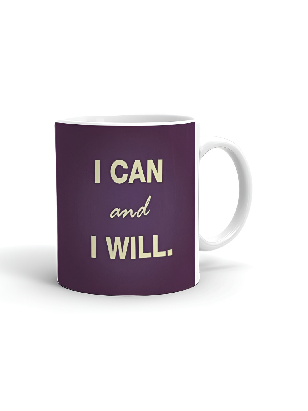 Khakee Jasmine Becket-Griffith White Typography Ceramic Handmade Mug-325ml