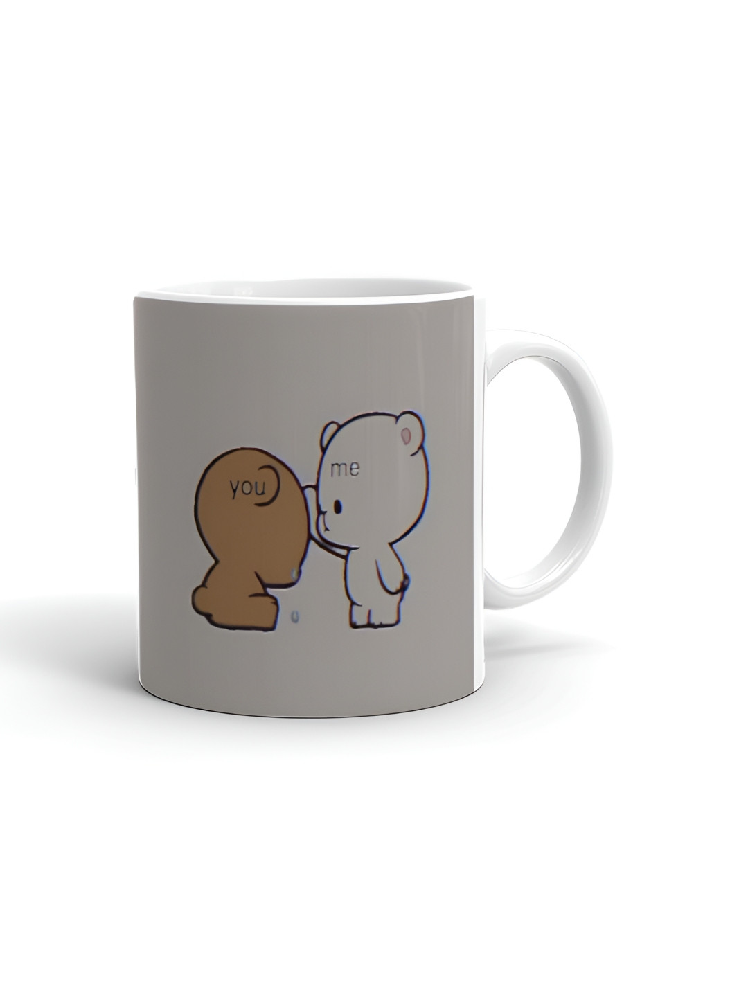 Khakee Grandma I Love White Conversational Ceramic Handmade Mug-325ml