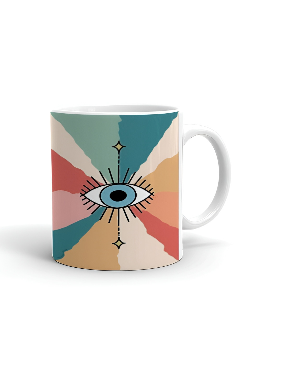 Khakee Cute Girl Sitting On Unicorn White Conversational Ceramic Microwave Safe Mug-325ml