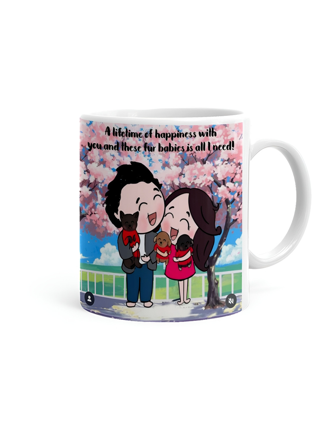 Khakee Believe in Yourself & You Will Be Unstoppable White Typography Ceramic Microwave Safe Mug-325ml