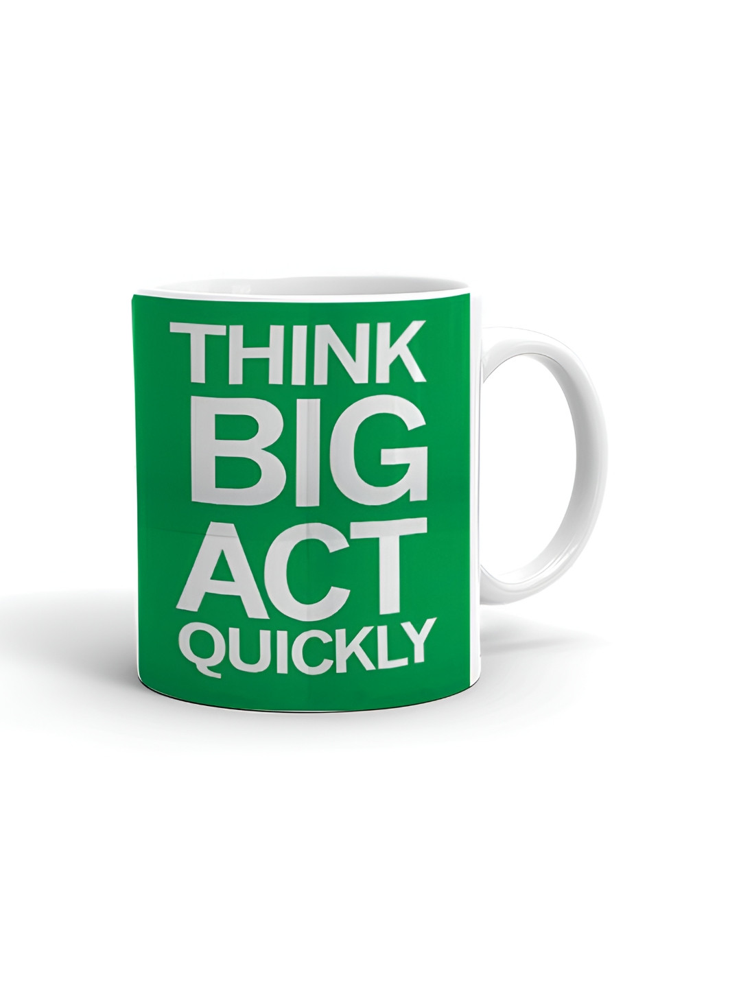 Khakee Personalised White Typography Ceramic Handmade Mug-325ml