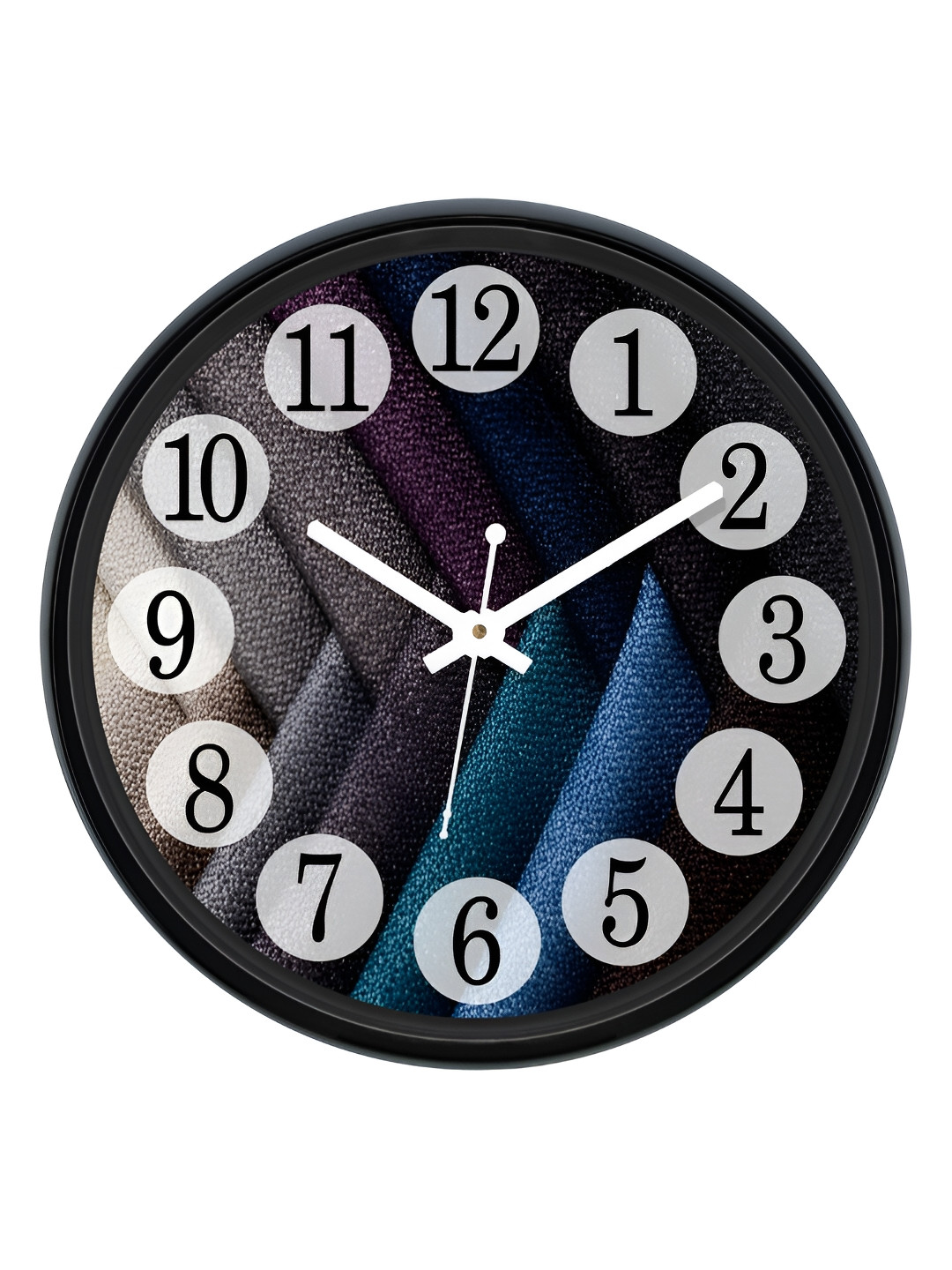 RANDOM Printed Round Shaped Sweep Silent Movement Contemporary Wall Clock