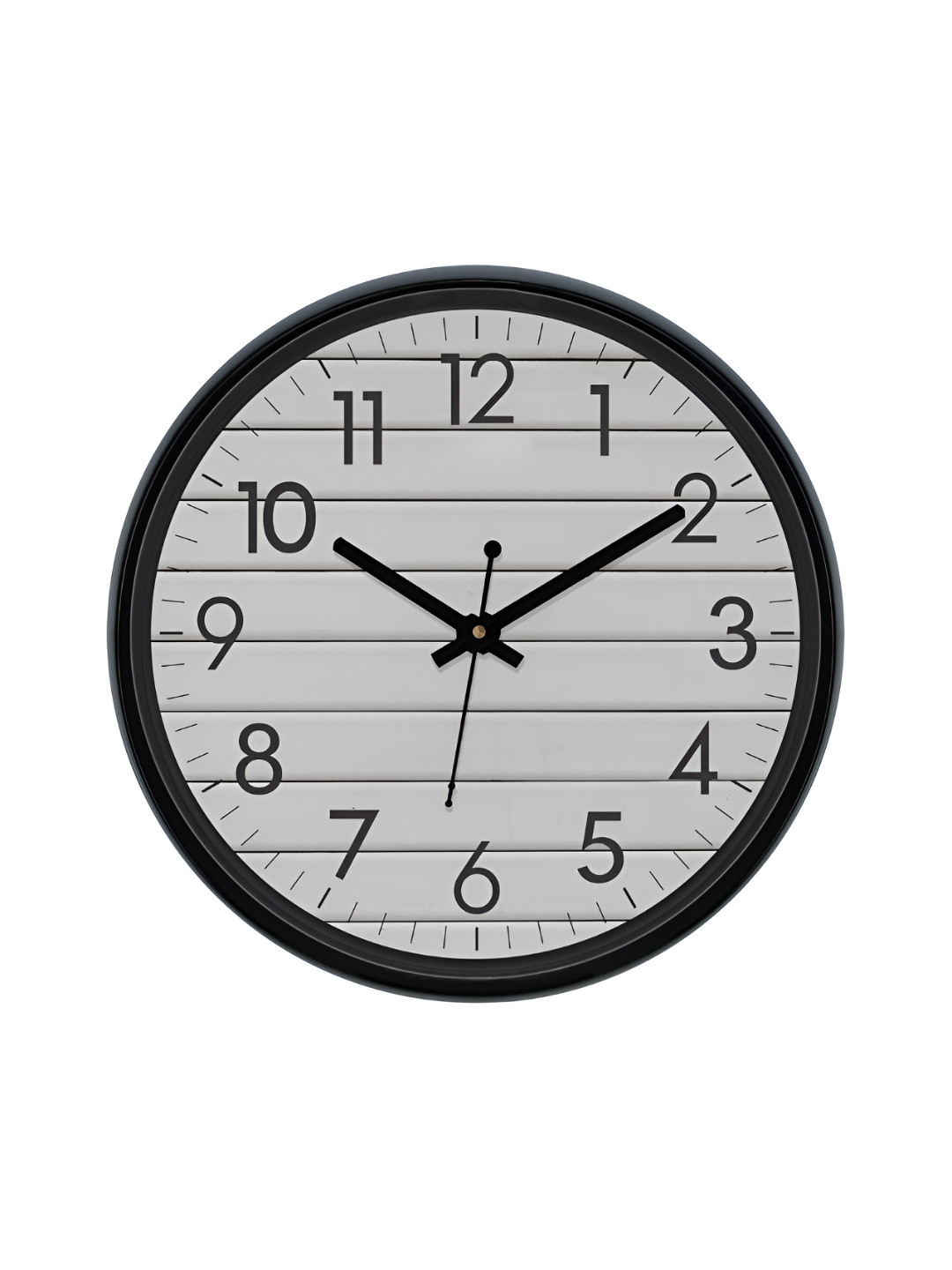Aura Grey & Black Analogue Wall Clock