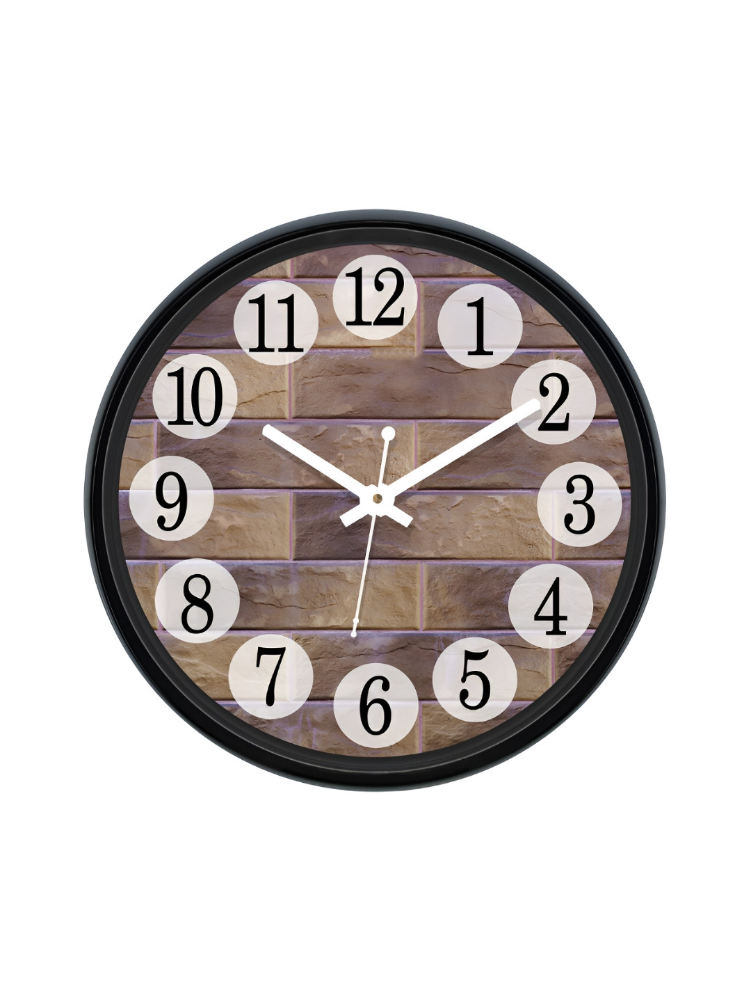 RANDOM Printed Round Shaped Sweep Silent Movement Contemporary Wall Clock