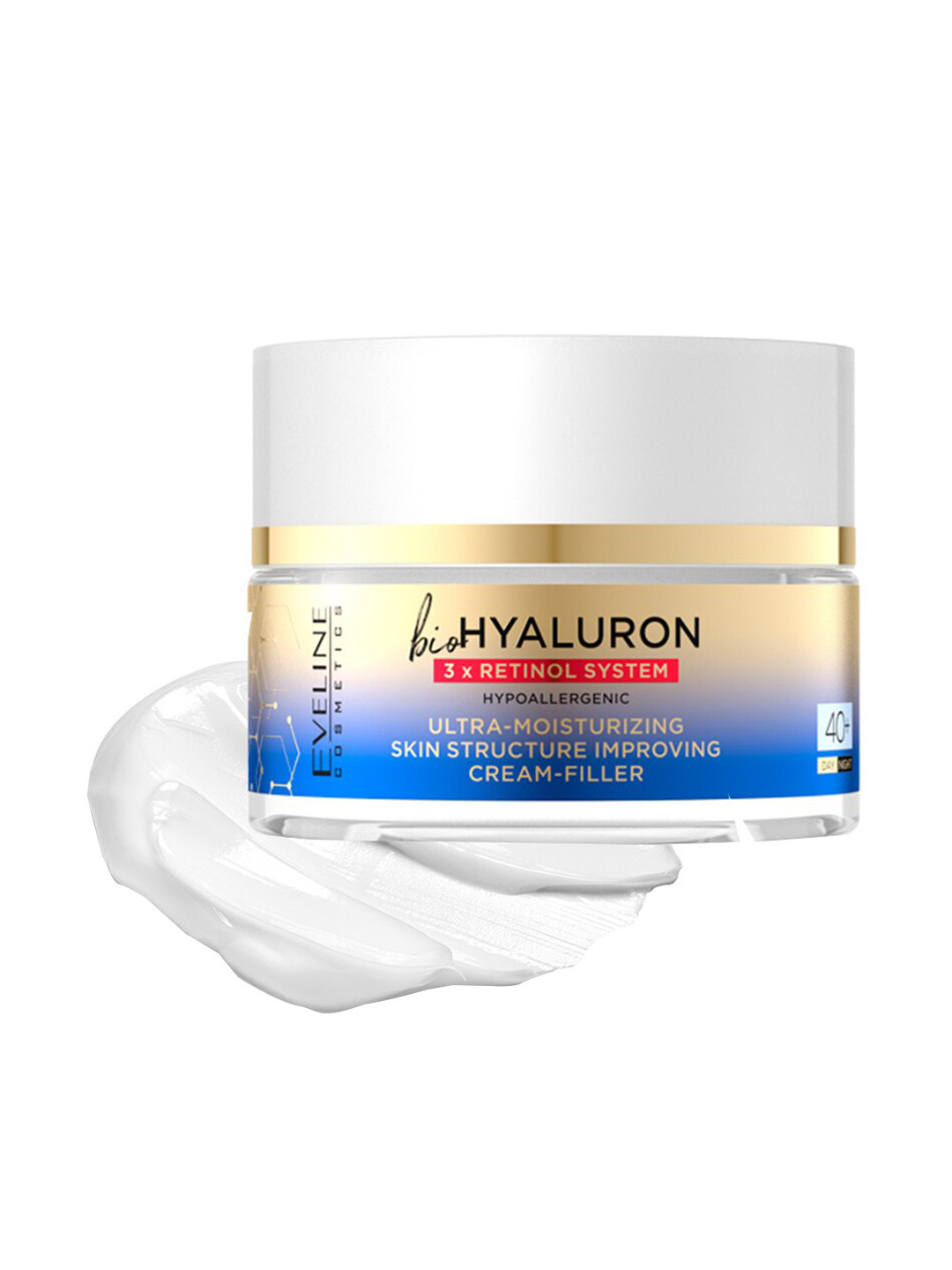 Eveline Cosmetics BioHyaluron 3Xretinol System Skin Structure Improving Cream - 50ml