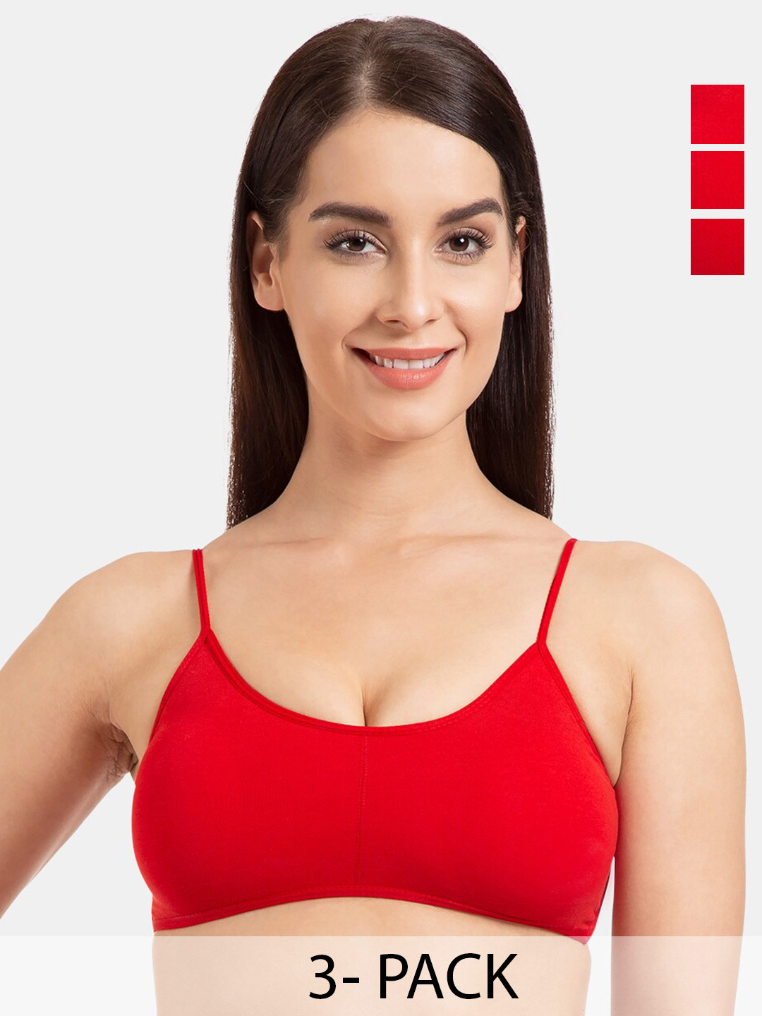 Tweens Pack Of 3 Full Coverage All Day Comfort Cotton Camisole Bra