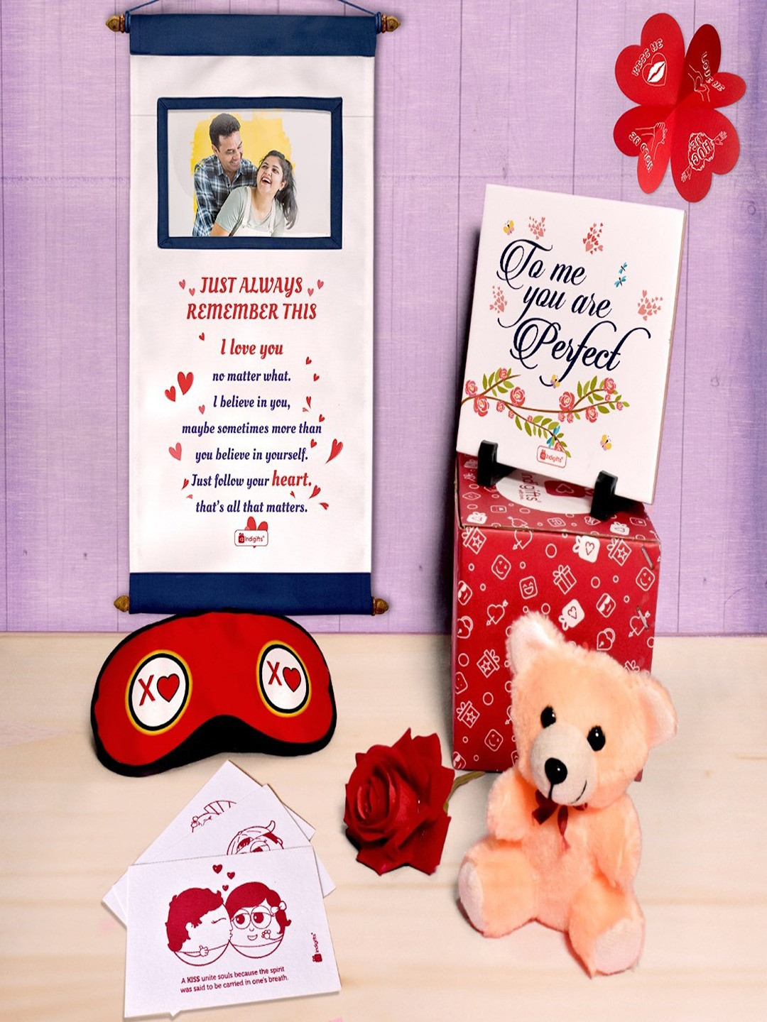 Indigifts Valentine Day Gifts Wood Matte Hanging Hall Wall Hangings-18In