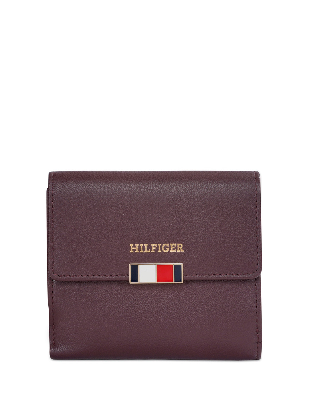 Tommy Hilfiger Leather Bowling Sling Bag with Embellished Detail