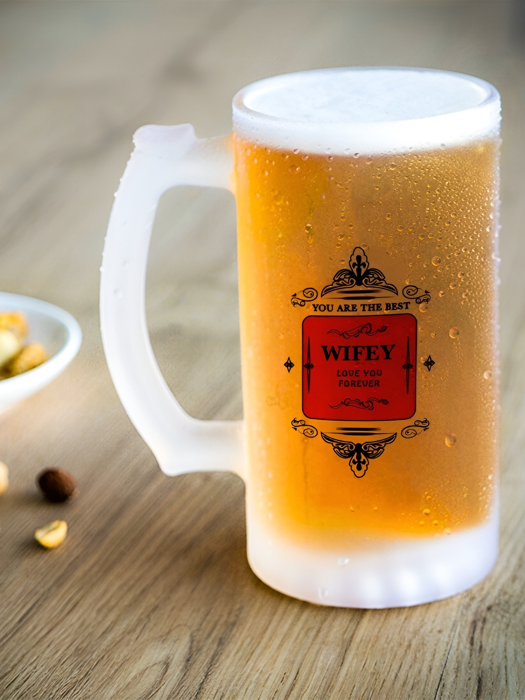 Indigifts Transparent Dishwasher Safe Beer Glass 470 ml