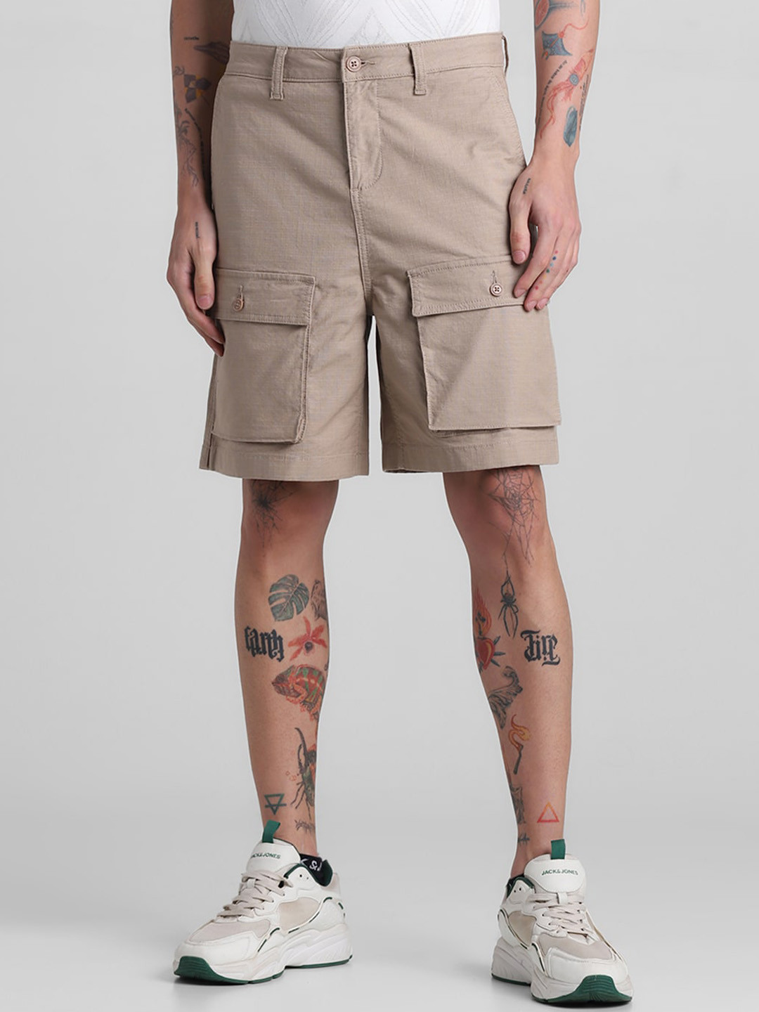 Jack Jones Mens Shorts Jack And Jones Men's Stretch Cotton Cargo