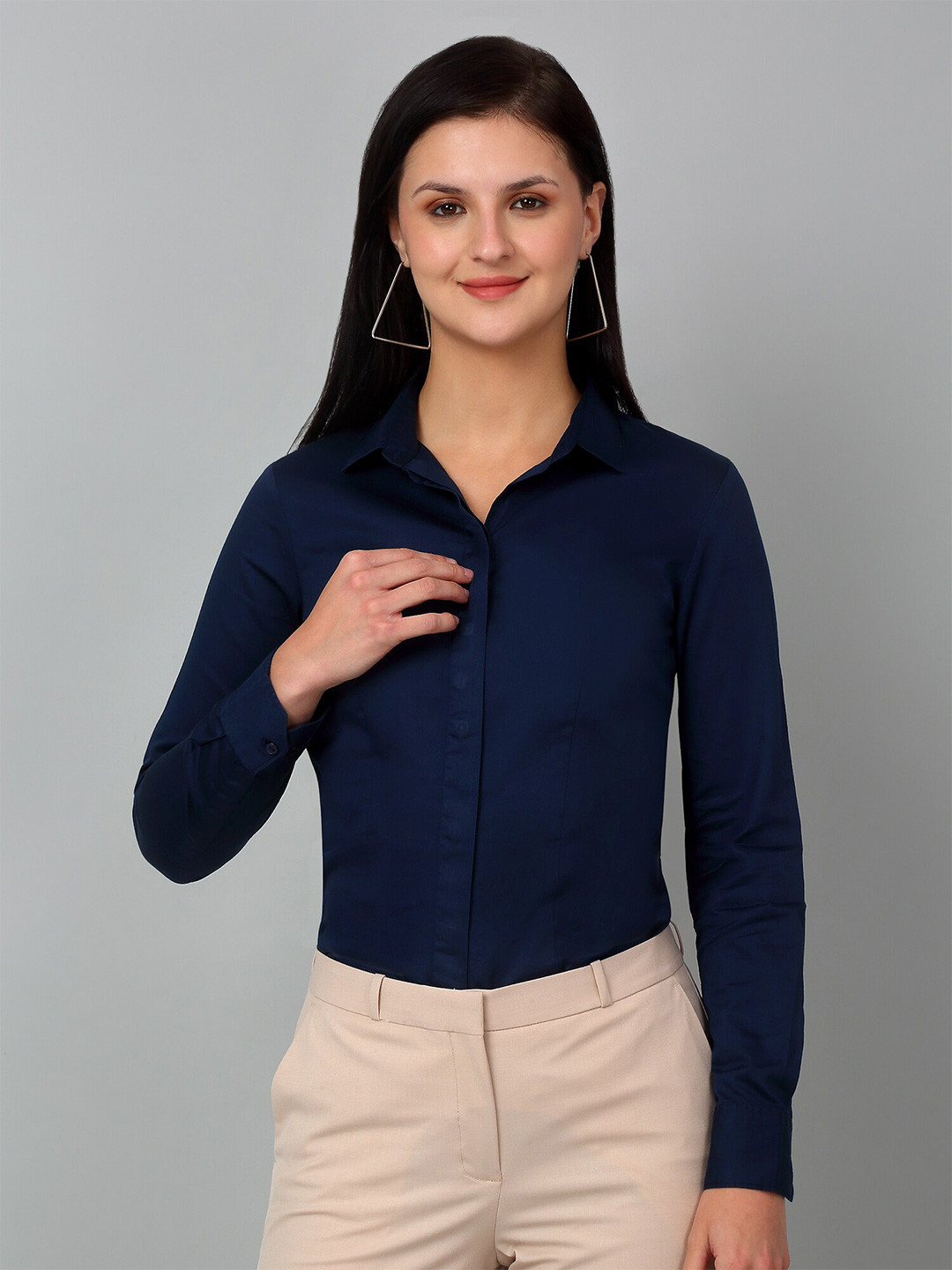 Buy Cantabil Cotton Satin Formal Shirt Shirts for Women 29173322