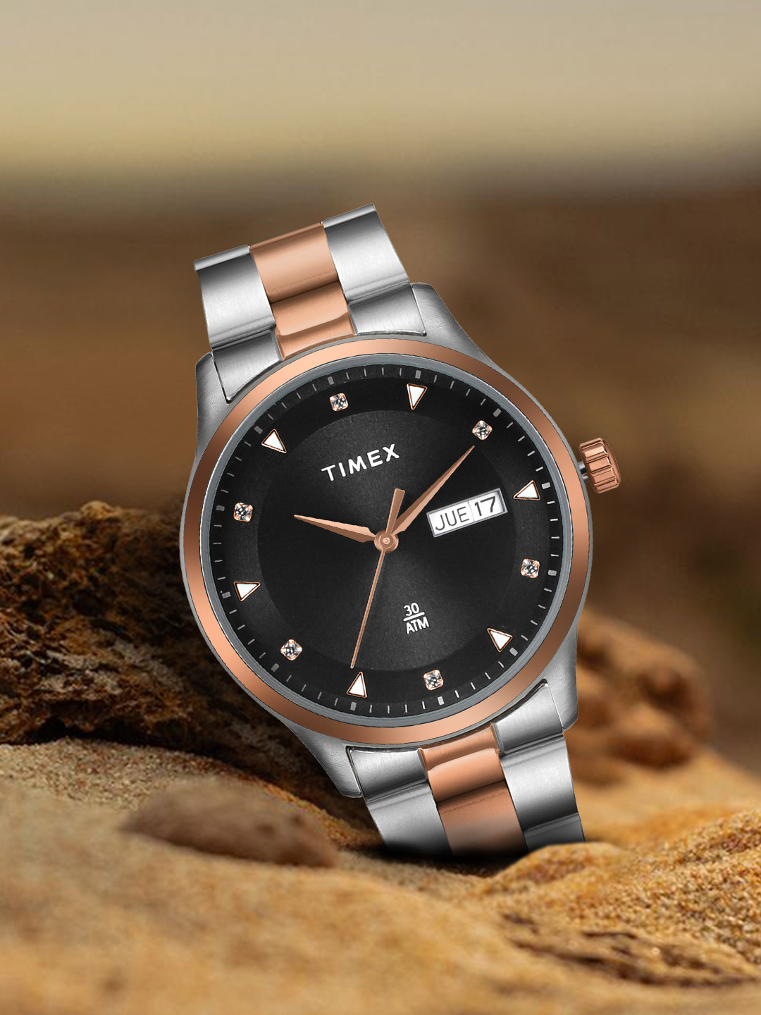 Timex Men Day-Date Bracelet Style Straps Analogue Watch TWTG65SMU19