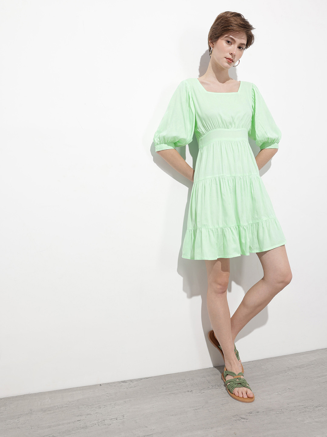 DressBerry Smocked Tiered Dress