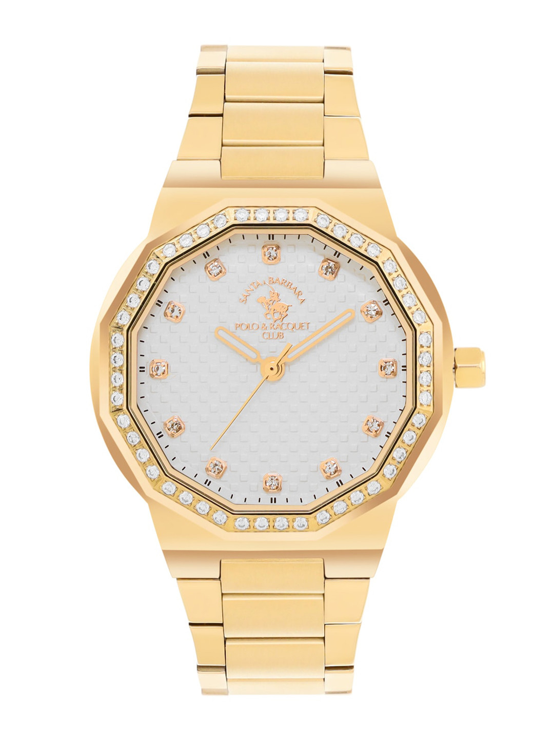 SANTA BARBARA POLO & RACQUET CLUB Women Embellished Stainless Steel Watch SB.1.10552-2