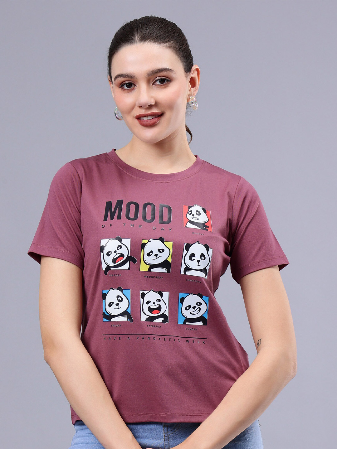 Albion By CnM Graphic Printed Round Neck Short Sleeves Regular T-shirt