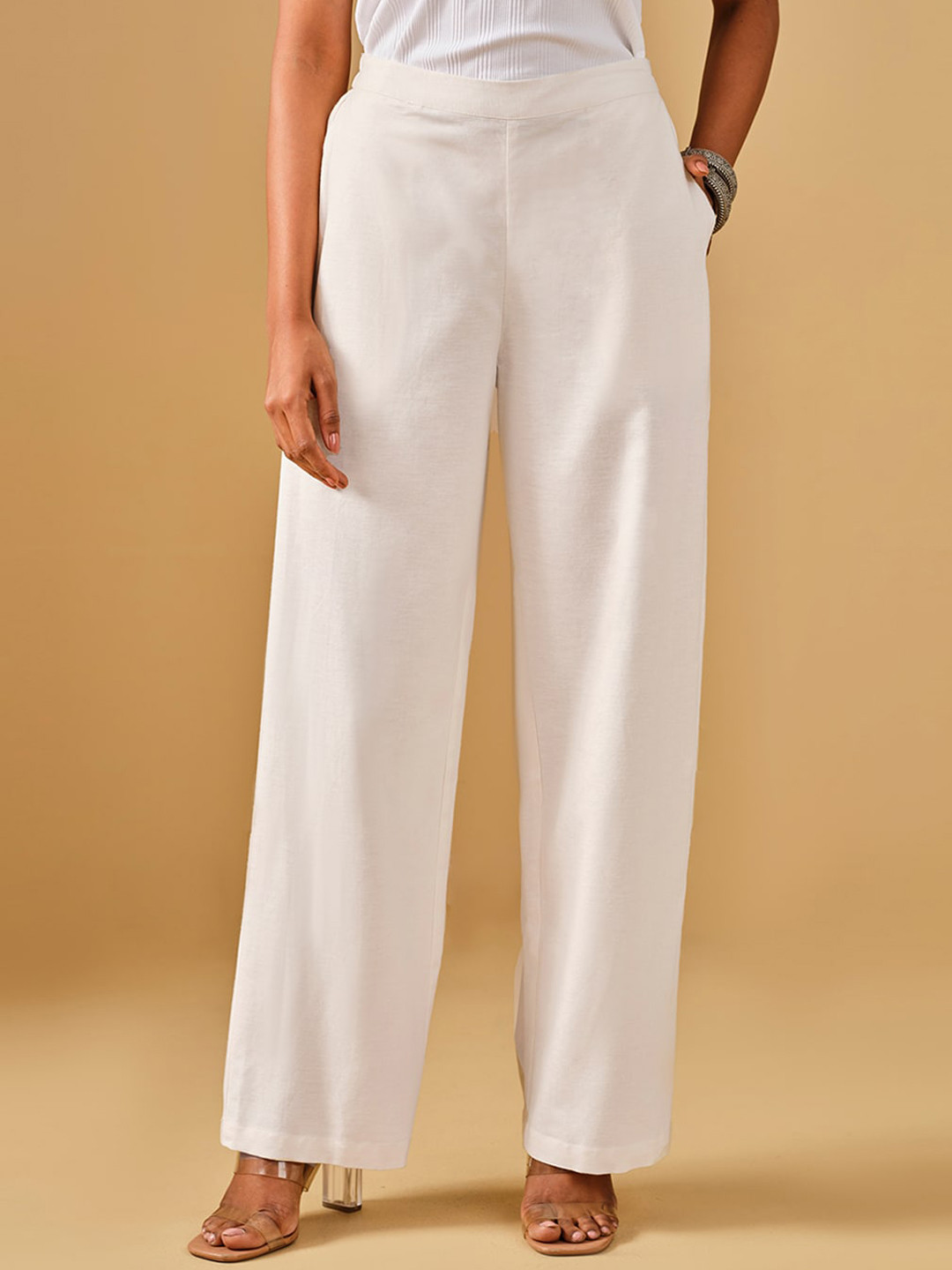 Global Desi Mid-Rise Parallel Trousers