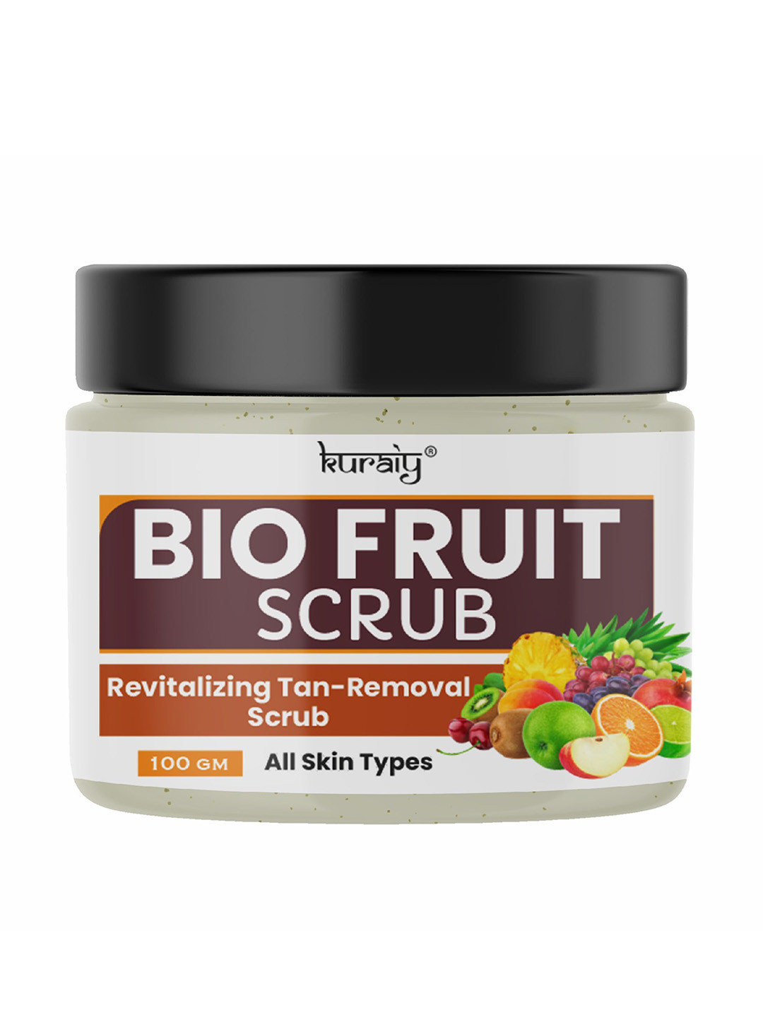 KURAIY Revitalizing Tan Removal Bio Fruit Scrub - 100 g