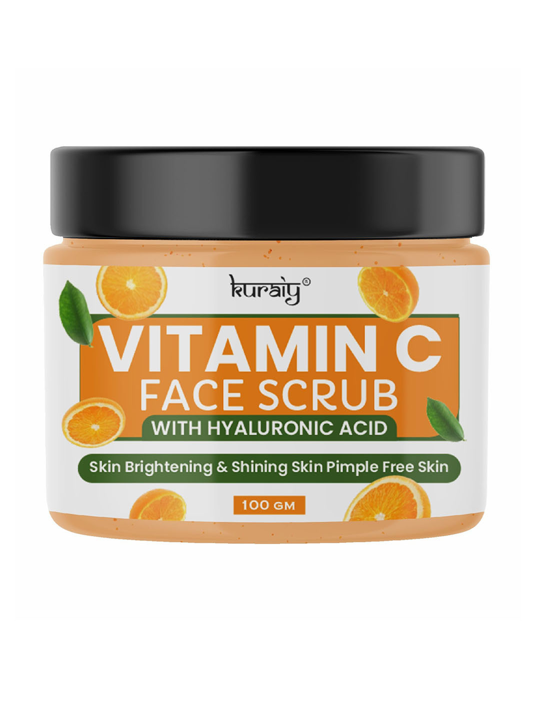 KURAIY Set Of 2 Vitamin C With Hyaluronic Acid Face Scrub -100gm Each