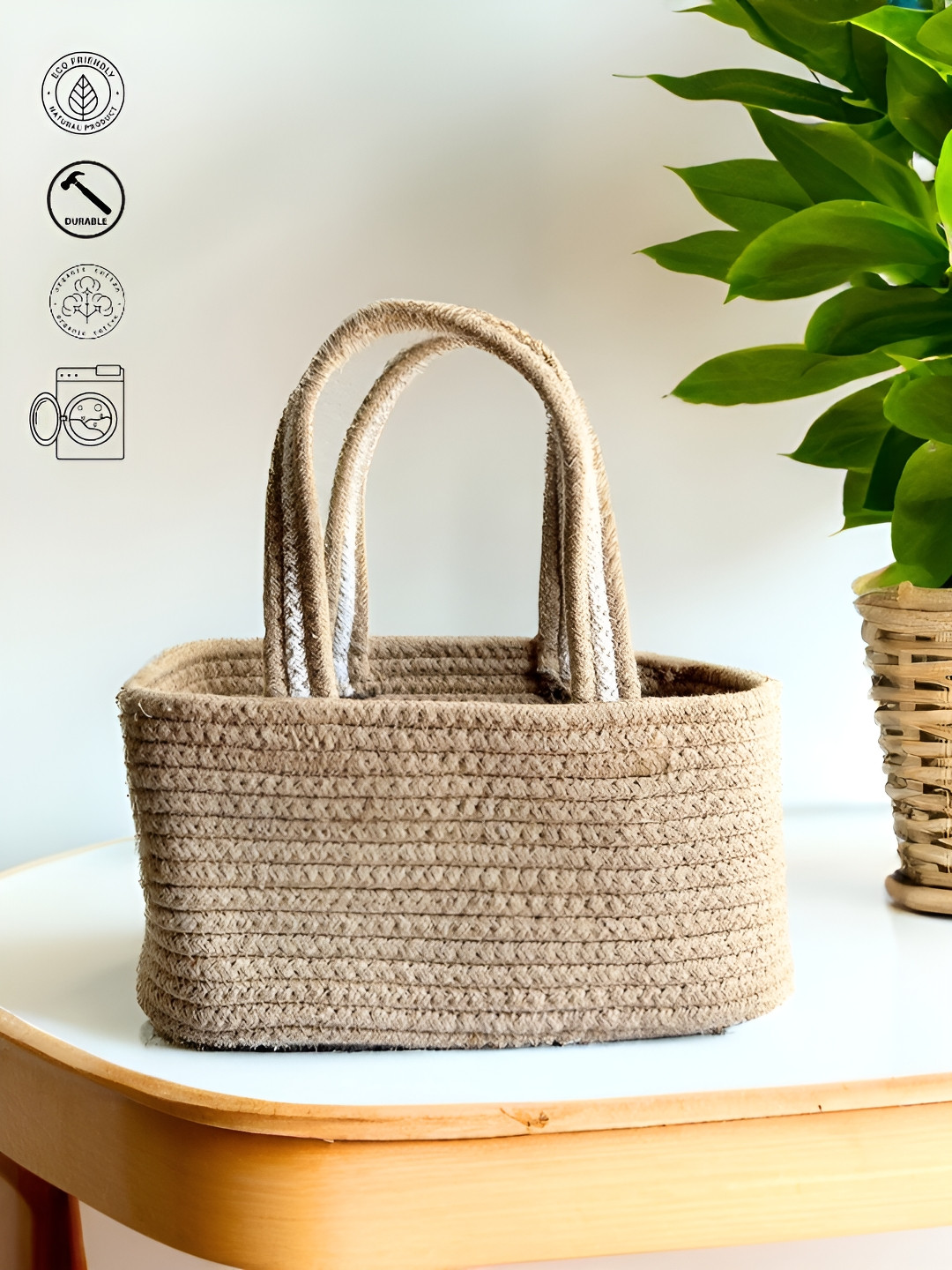 JASMEY HOMES Beige Super Strong Desk Organiser