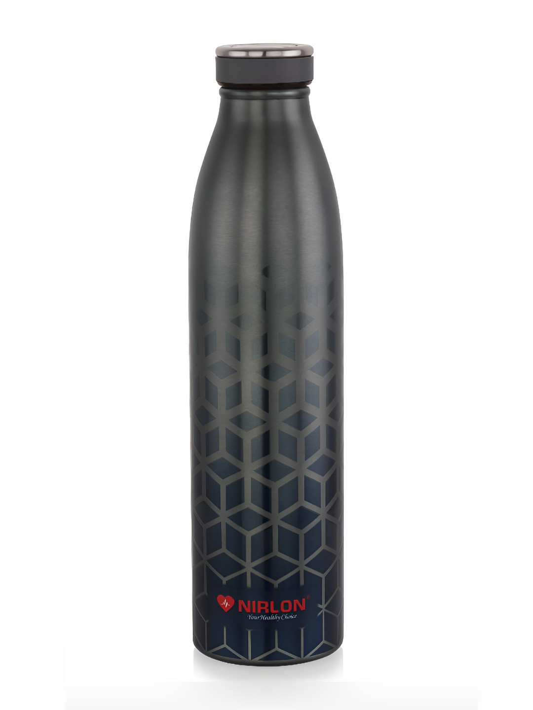 NIRLON Grey Conversational Stainless Steel Smart Vacuum Flask - 750ml
