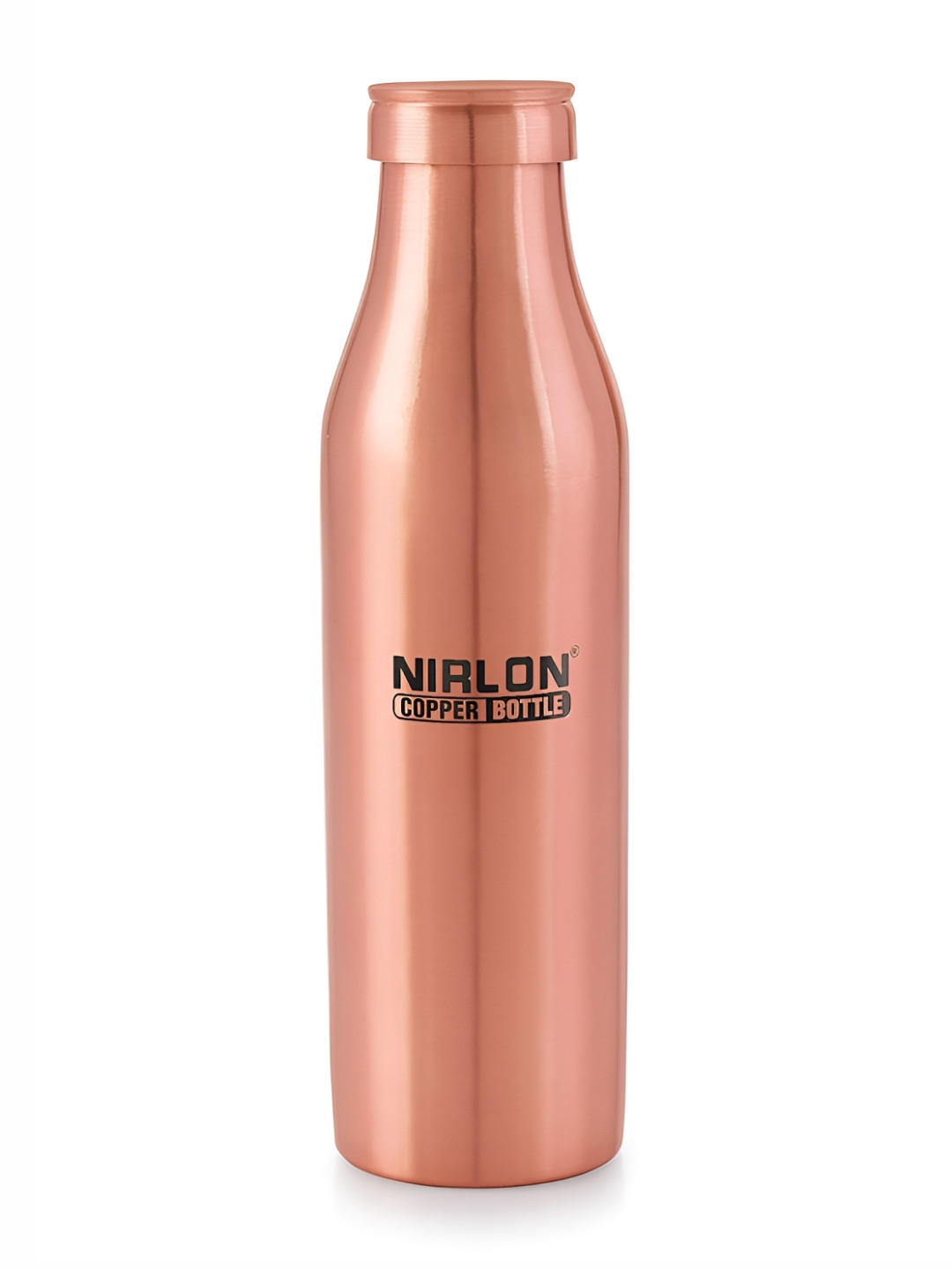 NIRLON Copper-Toned Single Copper Solid Water Bottle 1 ltr