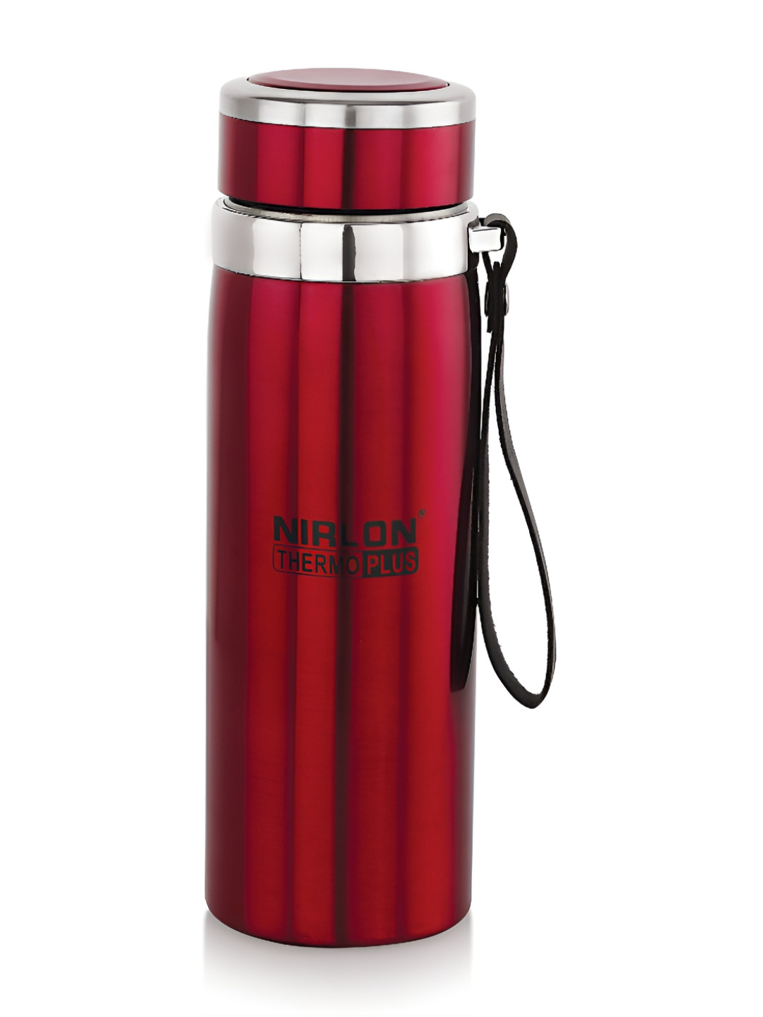 NIRLON Red Stainless Steel Double Wall Vacuum Flask - 200ml