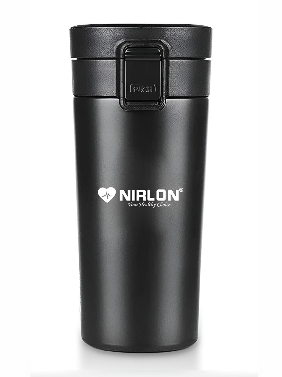 NIRLON Black Stainless Steel Double Wall Vacuum Tumbler - 500ml