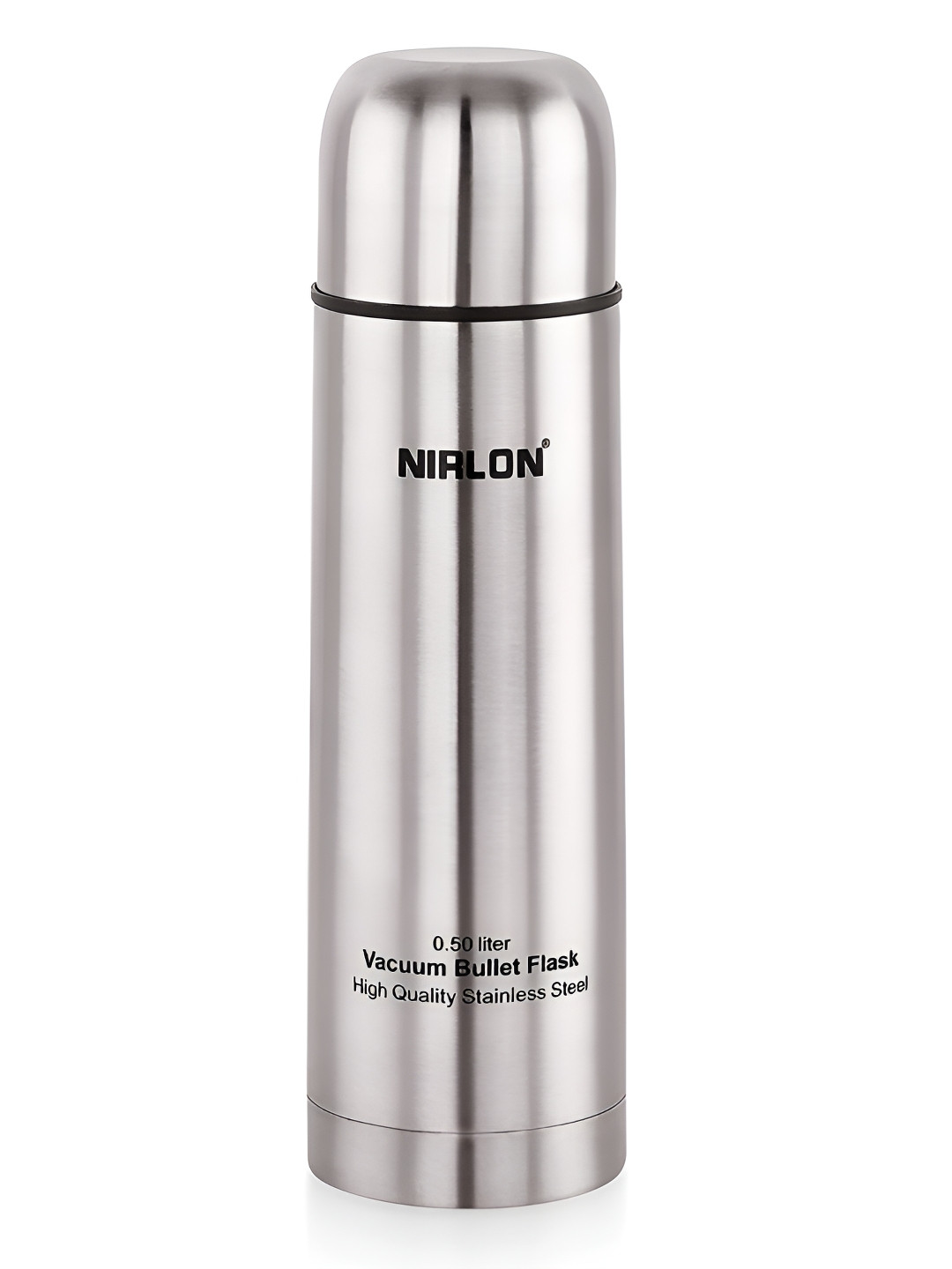 NIRLON Bullet Silver Stainless Steel Double Wall Vacuum Flask - 700ml