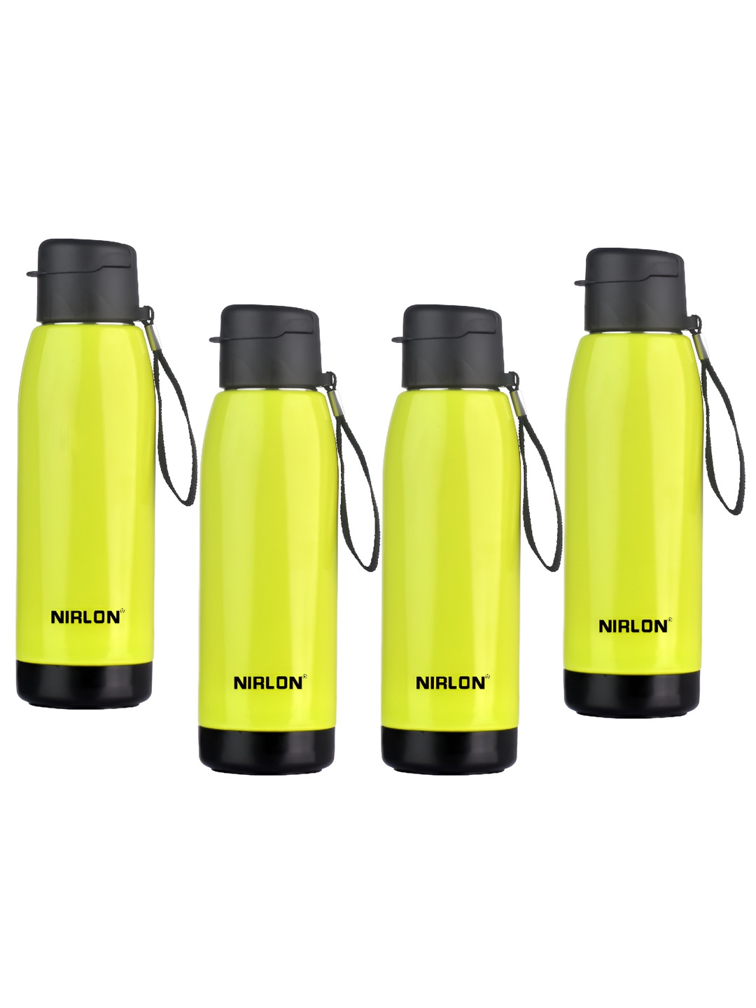 NIRLON Electro Green Stainless Steel BPA Free 4 Piece Water Bottle - 750ml