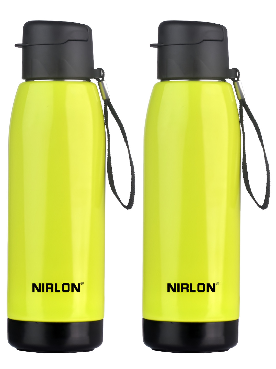 NIRLON Electro Green Stainless Steel BPA Free 2 Piece Water Bottle - 750ml