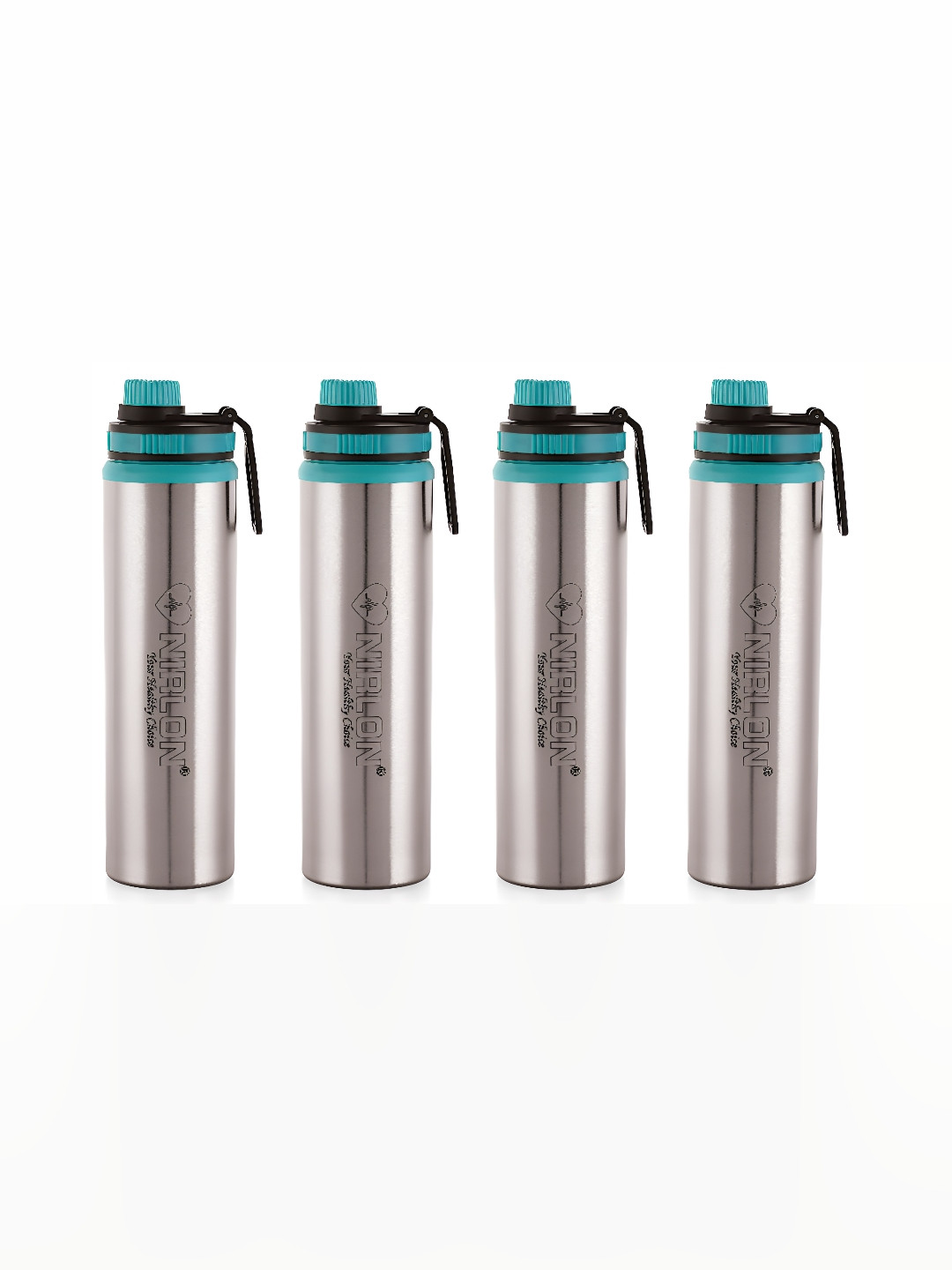 NIRLON Silver Stainless Steel BPA Free 4 Piece Sipper - 900ml