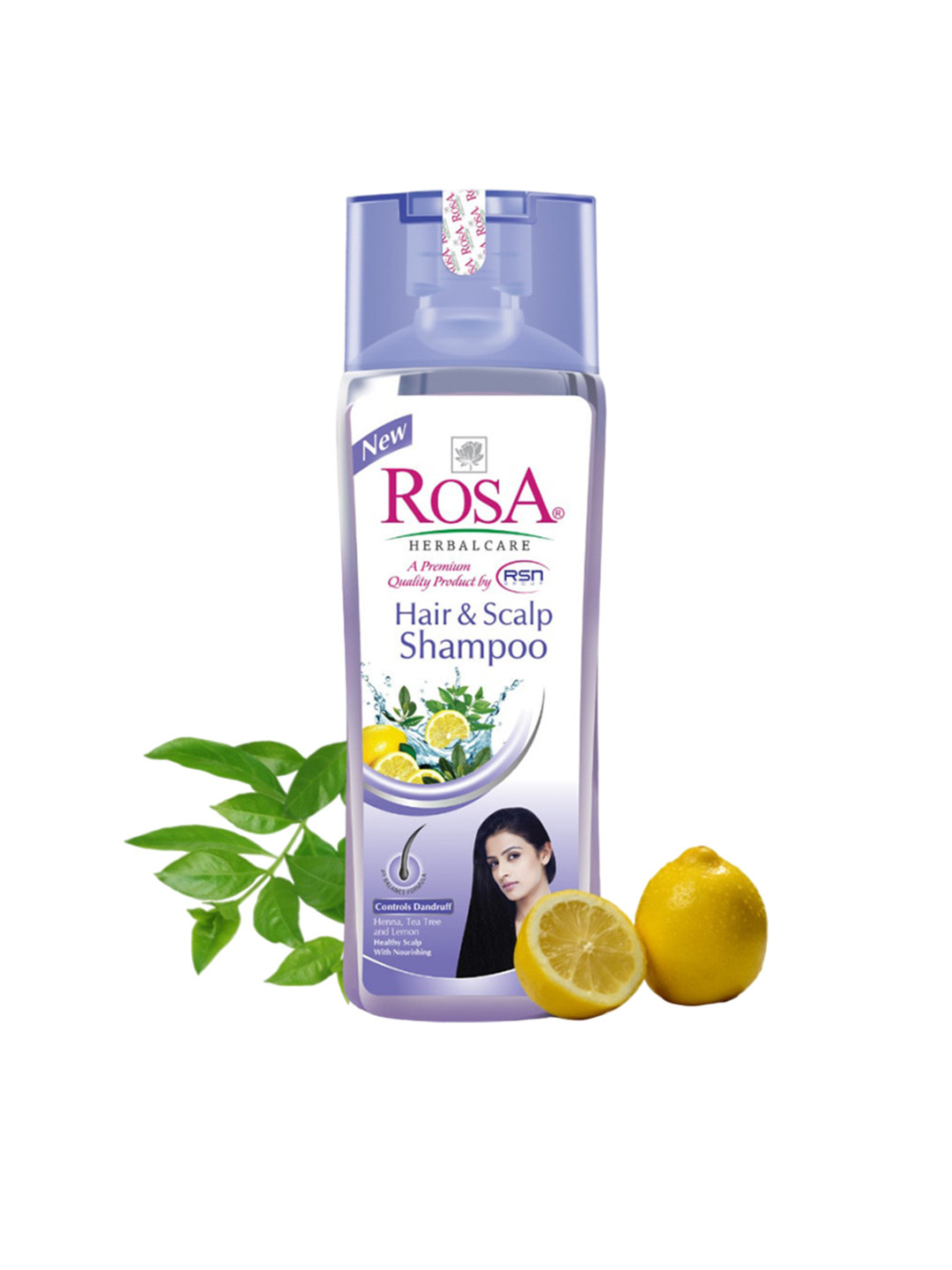 ROSA Hair & Scalp Shampoo With Tea Tree Oil & Lemon For Dandruff Control-1000ml