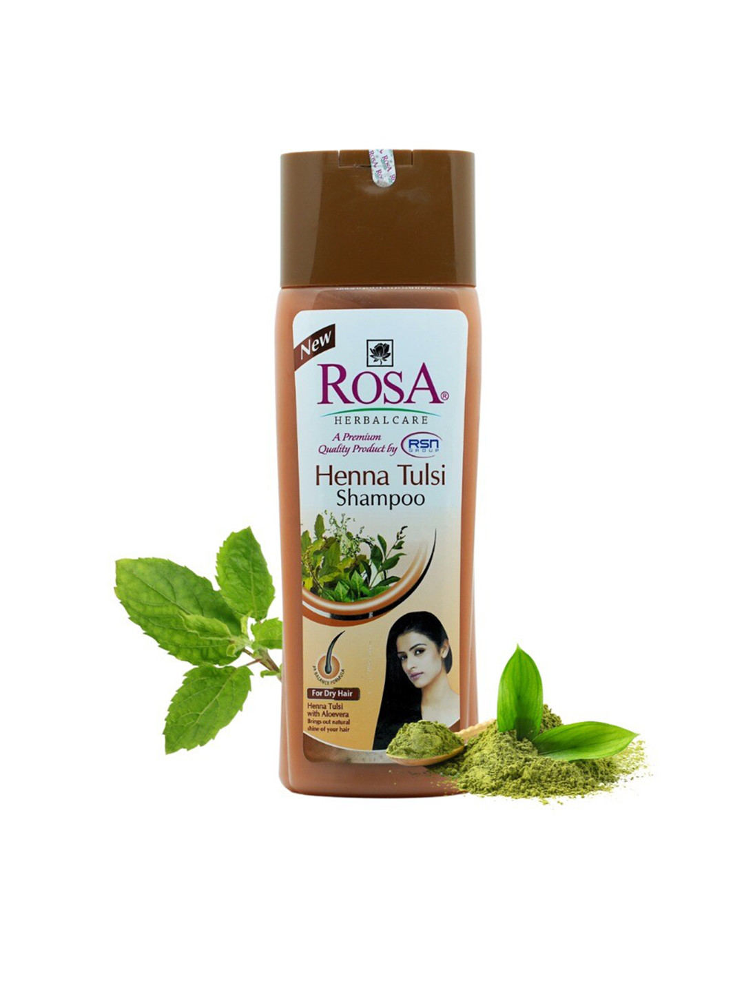 ROSA Henna Tulsi Shampoo With Alovera For Dry Hair Scalp Health Dandruff Control-1000ml