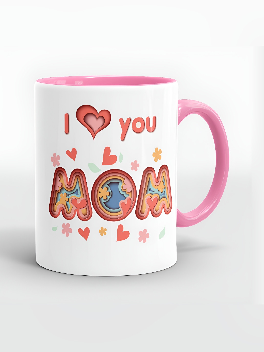 SUBLIKRAFT Pink & White Text or Slogans Printed Ceramic Matte Mug 330 ml