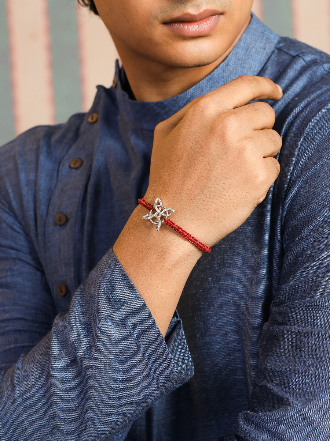 Kicky and Perky 925 Sterling Silver Celtic Knot Rakhi