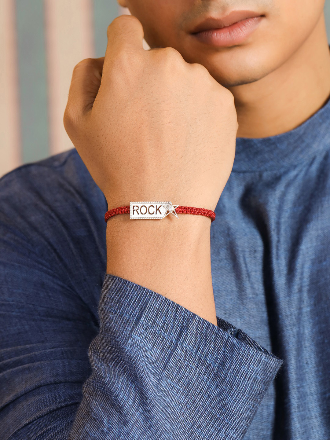 Kicky and Perky 925 Sterling Silver Rockstar Rakhi