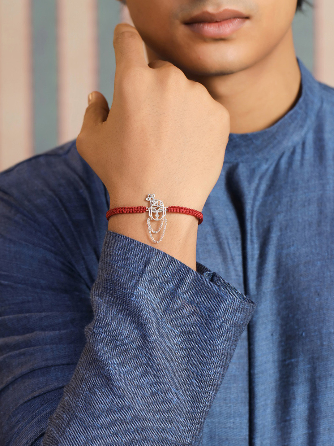 Kicky And Perky 925 Sterling Silver Shri Nath Ji Rakhi