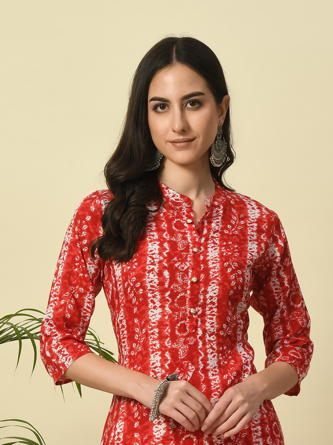 GLOWWORLD Printed Straight Kurta