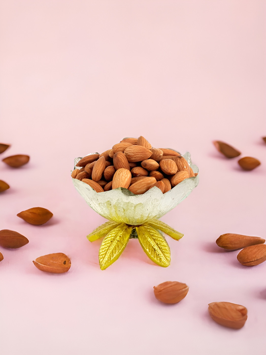 Extreme Karigari Metal Bowl on Tree Leaf Stand