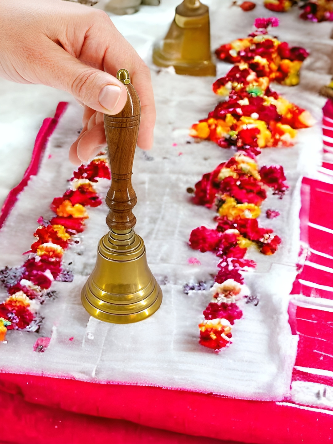 Extreme Karigari Textured Brass Pooja Bell
