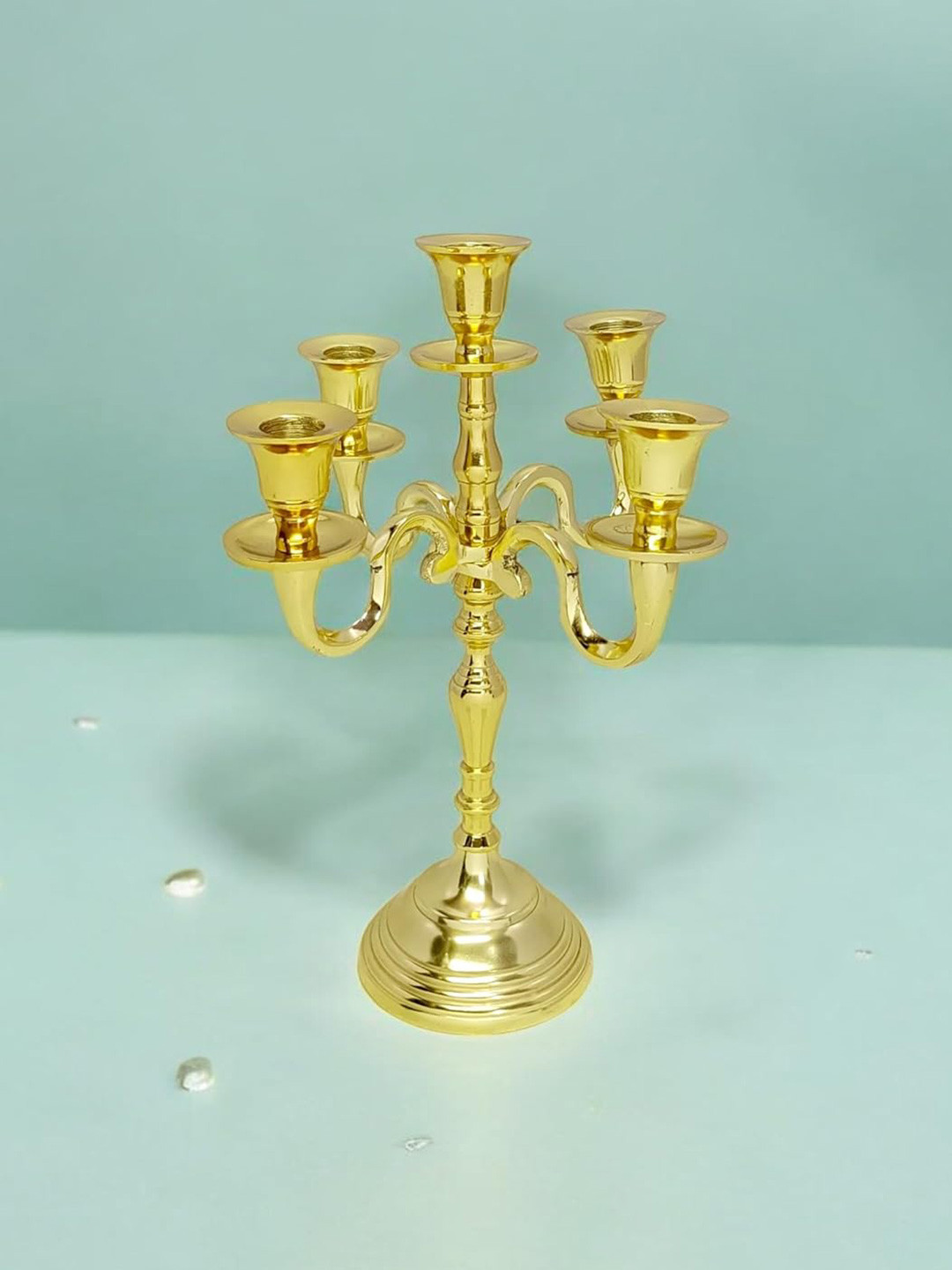 Extreme Karigari Gold-Toned Metal Candle Holder