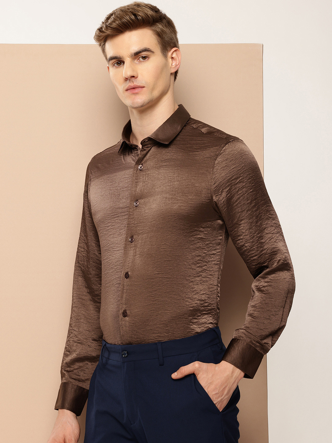 INVICTUS Satin Finish Party Shirt